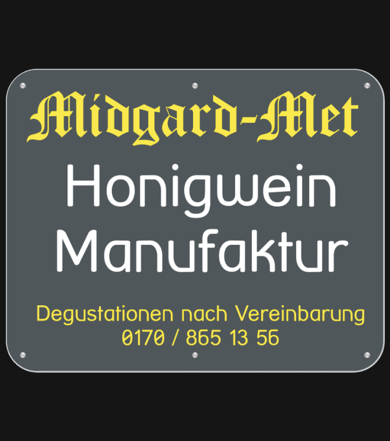 Firmenschild Midard Met